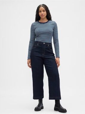 GAP High Rise Wide-Leg Crop Jeans size 16R